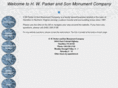 hwparkermonuments.com