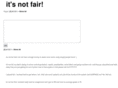itsnotfair.net