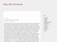 mayweintroduce.com