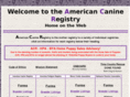 americancanineregistry.com