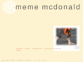 mememcdonald.com