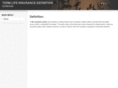 termlifeinsurancedefinition.com