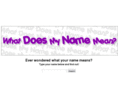 whatdoesmynamemean.org.uk