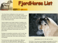 fjordhorselist.com