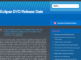 eclipsedvdreleasedate.info