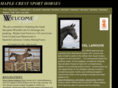 maplecrestsporthorses.com