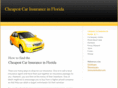 cheapestcarinsuranceinflorida.com