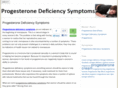 progesteronedeficiencysymptoms.com