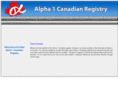 alpha1canadianregistry.com