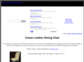 creamleatherdiningchairs.com