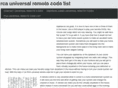 rcauniversalremotecodelist.com