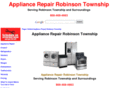 appliancerepairrobinsontownship.com