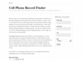 cellphonerecordfinder.com