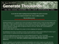 generatethousands.com