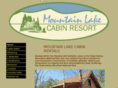 mtnlakecabins.com