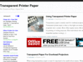 transparentprinterpaper.com