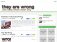 theyarewrong.com