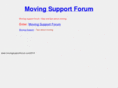 movingsupportforum.com