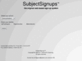subjectsignups.com