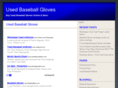 usedbaseballgloves.org