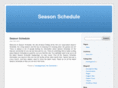 seasonschedule.org
