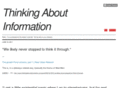 thinkingaboutinformation.com