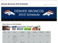 denverbroncos2010schedule.com