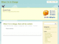 whenimincharge.com