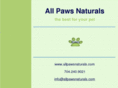 allpawsnaturals.com