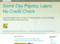 nocreditchecksamedaypaydayloans.com