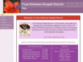 trueholinessgospelchurch.com