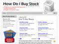 howdoibuystock.org