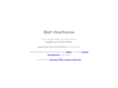 matthawthorne.com