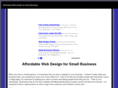 affordablewebdesignforsmallbusiness.com