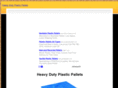 heavydutyplasticpallets.com