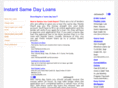 instantsamedayloans.com
