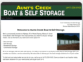 auntscreekboatandselfstorage.com