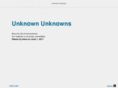 unknownunknowns.org