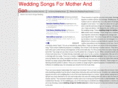 weddingsongsformotherandson.com