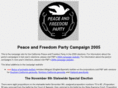 peaceandfreedom2005.org