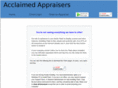acclaimedappraiser.com
