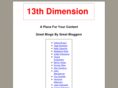 13thdimension.org