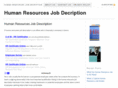 humanresourcesjobdescription.org