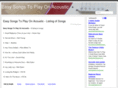 easysongstoplayonacoustic.com