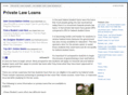 privatelawloans.com