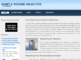 sampleresumeobjective.org