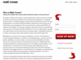 mattcrowe.com