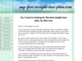 my-free-weight-loss-plan.com