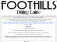 foothillsdiningguide.com