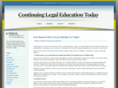 continuinglegaleducationtoday.com